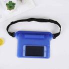 10 PCS Outdoor Beach Mobile Phone Waterproof Bag Three-Layer Sealed PVC Storage Waterproof Waist Bag(Blue) - 1