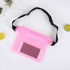 10 PCS Outdoor Beach Mobile Phone Waterproof Bag Three-Layer Sealed PVC Storage Waterproof Waist Bag(Pink) - 1