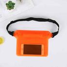 10 PCS Outdoor Beach Mobile Phone Waterproof Bag Three-Layer Sealed PVC Storage Waterproof Waist Bag(Orange) - 1