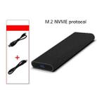 M.2 NVME / SATA Mobile Hard Disk Troll Type-C USB3.1 Gen2 Transport Solid State Drive Box, Style: NVME Double Cable - 2