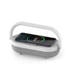 XG21008 3 In 1 Wireless Charger Bluetooth Speaker Rechargeable Bedside Night Light(Pure White) - 1