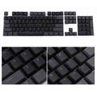 104-Keys Two-Color Mold Transparent PBT Keycap Mechanical Keyboard(Dark Grey) - 1