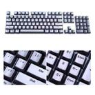 104-Keys Two-Color Mold Transparent PBT Keycap Mechanical Keyboard(Silver) - 1
