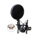 SH-101 Microphone Shockproof Bracket Condenser Microphone Blowout Cover Set(Black) - 1