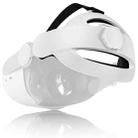 Head-Mounted Adjustable Decompression VR Helmet For Oculus Quest 2(White) - 1