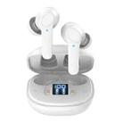 B11 TWS Bluetooth 5.0 Sports Wireless ANC Noise Cancelling In-ear Earphones with Charging Box, Support LED Power Display(White) - 1