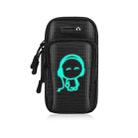 2 PCS Running Mobile Phone Arm Bag Sports Wrist Bag Universal For Mobile Phones Within 6 Inche, Colour: Black Doll - 1
