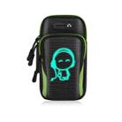 2 PCS Running Mobile Phone Arm Bag Sports Wrist Bag Universal For Mobile Phones Within 6 Inche, Colour: Green Doll - 1