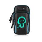 2 PCS Running Mobile Phone Arm Bag Sports Wrist Bag Universal For Mobile Phones Within 6 Inche, Colour: Blue Doll - 1