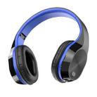 YW-T5 Wireless Bluetooth Headset Foldable Telescopic Game Headphone(Black+Blue) - 1