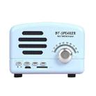 BT01 Retro Bluetooth Wireless Mini Speaker Portable Radio Support TF Card(Blue) - 1