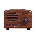 BT01 Retro Bluetooth Wireless Mini Speaker Portable Radio Support TF Card(Wood Grain) - 1