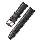 22mm Quick Release Sheepskin Silicone Watch Band For Huawei GT2 46mm(Black Black Buckle) - 1