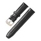 22mm Quick Release Sheepskin Silicone Watch Band For Huawei GT2 46mm(Black Silver Buckle) - 1