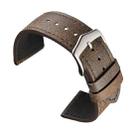 20mm Small Broken Texture Cowhide Strap Suitable For Huawei Watch(Deep Coffee) - 1