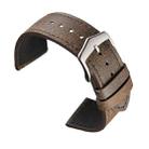 22mm Small Broken Texture Cowhide Strap Suitable For Huawei Watch(Deep Coffee) - 1