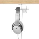 JD041 Headphones Bracket All-Aluminum Alloy Multi-Function Headset Hook(Silver) - 2