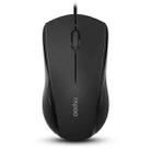 Rapoo N1600 1000 DPI 3 Keys Office Business Silent Wired Mouse, Cable Length: 1.5m(Black) - 1