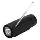 PL-89 Mini Bluetooth Speaker 2 in 1 Outdoor Sports Flashlight & Speaker Support Power Output(Black) - 1