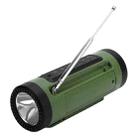 PL-89 Mini Bluetooth Speaker 2 in 1 Outdoor Sports Flashlight & Speaker Support Power Output(Green) - 1