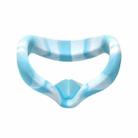 VR Silicone Eye Cover Anti-Sweat And Decontamination Color VR Goggles For Oculus Quest 2(White Blue) - 1