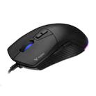 Rapoo V360 9 Keys Symphony RGB Hole Detachable Gaming USB Wired Mouse(Black) - 1