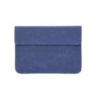 Horizontal Sheep Leather Laptop Bag For Macbook 11 Inch A1465/A1370(Liner Bag (Dark Blue)) - 1