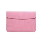 Horizontal Litchi Texture Laptop Bag Liner Bag For MacBook  11 Inch A1370 / 1465(Liner Bag Pink) - 1
