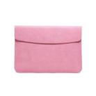 Horizontal Litchi Texture Laptop Bag Liner Bag For MacBook  11 Inch A1370 / 1465(Liner Bag Pink) - 1