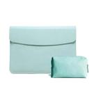 Horizontal Litchi Texture Laptop Bag Liner Bag For MacBook  11 Inch A1370 / 1465(Liner Bag+Power Bag Green) - 1