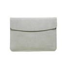Horizontal Litchi Texture Laptop Bag Liner Bag For MacBook 12 Inch A1534(Liner Bag Gray) - 1