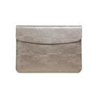 Horizontal Litchi Texture Laptop Bag Liner Bag For MacBook   13 Inch A1708 / 1706/1989 / A2337 / A2338(Liner Bag Golden) - 1