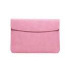 Horizontal Litchi Texture Laptop Bag Liner Bag For MacBook 15 Inch A1707 / 1990(Liner Bag Pink) - 1