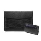 Horizontal Litchi Texture Laptop Bag Liner Bag For MacBook 15 Inch A1707 / 1990(Liner Bag+Power Bag Black) - 1