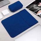 HL0008-014 Notebook Frosted Computer Bag Liner Bag + Power Supply Bag, Applicable Model: 15.4 inch(A1707/1990/1398/2141)(Dark Blue) - 1