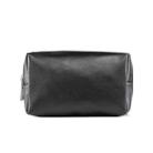 2 PCS  Portable Digital Accessory Leather Bag Single Layer Storage Bag, Colour: Microfiber Sheepskin (Black) - 1