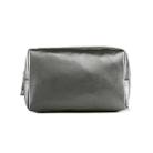 2 PCS  Portable Digital Accessory Leather Bag Single Layer Storage Bag, Colour: Microfiber Sheepskin (Gray) - 1