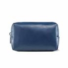 2 PCS  Portable Digital Accessory Leather Bag Single Layer Storage Bag, Colour: Microfiber Sheepskin  (Blue) - 1