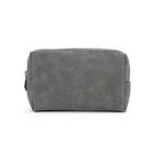 2 PCS  Portable Digital Accessory Leather Bag Single Layer Storage Bag, Colour: Frosted(Dark Gray) - 1
