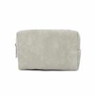 2 PCS  Portable Digital Accessory Leather Bag Single Layer Storage Bag, Colour: Frosted (Light Gray) - 1