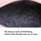 2 PCS  Portable Digital Accessory Leather Bag Single Layer Storage Bag, Colour: Frosted (Pink) - 5