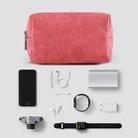 2 PCS  Portable Digital Accessory Leather Bag Single Layer Storage Bag, Colour: Frosted (Pink) - 6