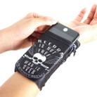 Outdoor Sports Phone Arm Bag Elastic Breathable Cycling Running Wrist Bag For Mobile Phones Under 5.5 inch(Skull) - 1