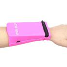 Outdoor Sports Phone Arm Bag Elastic Breathable Cycling Running Wrist Bag For Mobile Phones Under 5.5 inch(Rose Red) - 1