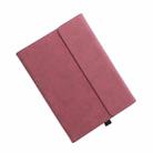 Clamshell  Tablet Protective Case with Holder For MicroSoft Surface Pro4 / 5/6 12.3 inch(Sheepskin Leather / Red) - 1