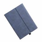 Clamshell  Tablet Protective Case with Holder For MicroSoft Surface Pro4 / 5/6 12.3 inch(Sheepskin Leather / Blue) - 1