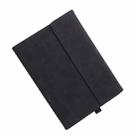Clamshell  Tablet Protective Case with Holder For MicroSoft Surface Pro4 / 5/6 12.3 inch(Sheepskin Leather / Black) - 1