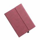 Clamshell  Tablet Protective Case with Holder For MicroSoft Surface Go(Sheepskin Leather / Red) - 1