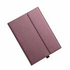 Clamshell  Tablet Protective Case with Holder For MicroSoft Surface GO 2(Lamb Pattern / Red) - 1