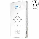 C6 1G+8G Android System Intelligent DLP HD Mini Projector Portable Home Mobile Phone Projector， AU Plug (White) - 1